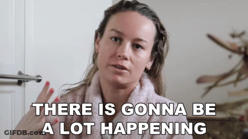A Woman Says There Is Gonna Be A Lot Happening While Wearing A Bathrobe GIF