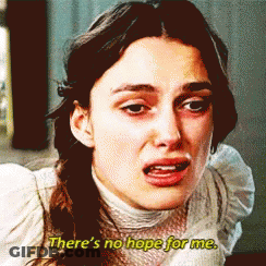 A Woman Says There 'S No Hope For Me While Making A Sad Face GIF