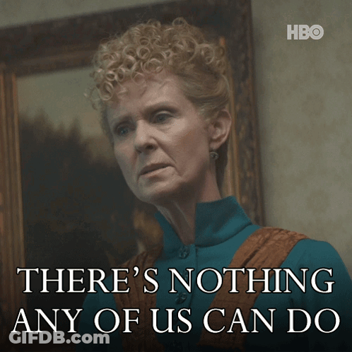 A Woman Says There 'S Nothing Any Of Us Can Do In Front Of A Painting GIF