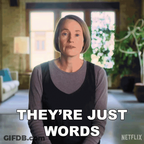 A Woman Says They 'Re Just Words In A Netflix Ad GIF