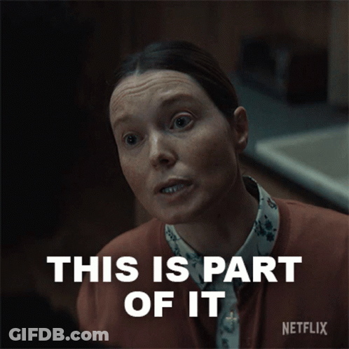 A Woman Says This Is Part Of It On A Netflix Ad GIF