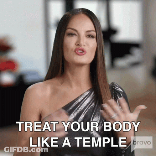 A Woman Says Treat Your Body Like A Temple Bravo GIF