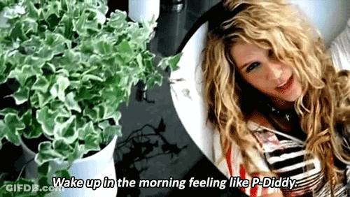 A Woman Says Wake Up In The Morning Feeling Like P Diddy GIF
