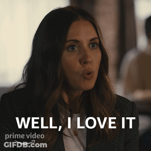 A Woman Says Well I Love It In A Prime Video Advertisement GIF