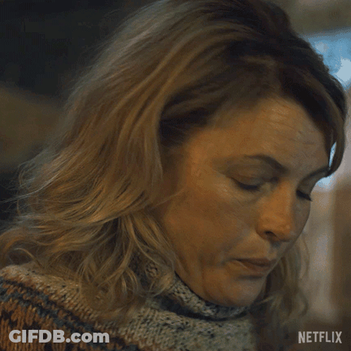 A Woman Says What If He 'S Right In A Netflix Advertisement GIF