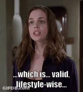 A Woman Says " Which Is Valid Lifestyle Wise " GIF