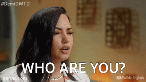 A Woman Says " Who Are You " In A Youtube Originals Video GIF