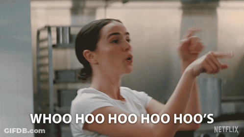A Woman Says Whoo Hoo Hoo Hoo Hoo 'S In A Netflix Ad GIF