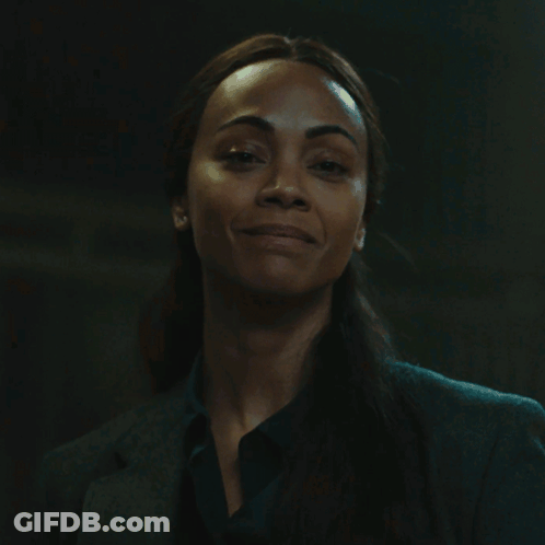A Woman Says Yeah In White Letters GIF