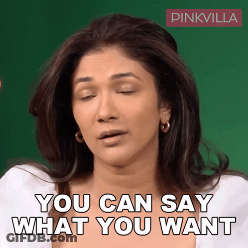 A Woman Says You Can Say What You Want With Her Eyes Closed GIF