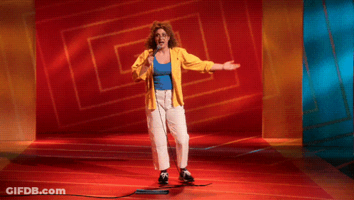 A Woman Singing Into A Microphone With The Words " And I 'Ll Die On That Hill Baby Ok " Above Her GIF