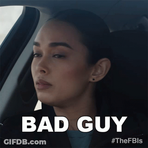 Woman Sitting In Car With Bad Guy On Face GIF