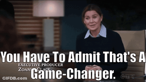 Woman Sitting In Chair Says That's A Game-Changer GIF