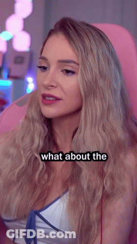 A Woman Sitting In A Pink Chair With The Words Slurp Slurp On Her Face GIF