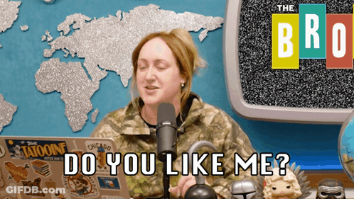 Woman Sitting At Microphone Do You Like Me GIF