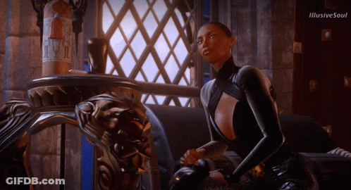A Woman Sitting In Front Of A Window With Illusive Soul Written In The Corner GIF