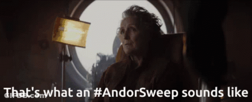 Woman Sitting By Window With That's What Andorsweep Sounds Like GIF