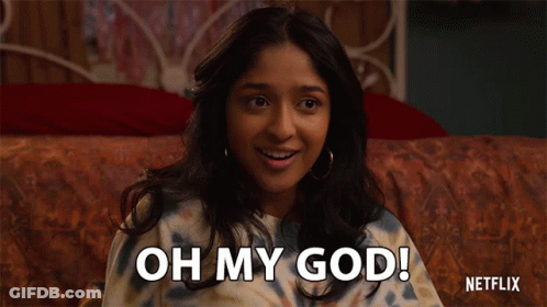 A Woman Sitting On A Bed Says Oh My God Netflix GIF
