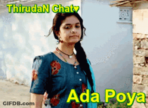 Woman Standing In Front Of Building With ThruDan Chaty Ada Poya GIF