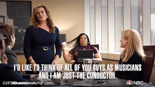 Woman Speaking To Group GIF