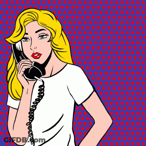 A Woman Talking On A Phone With A Speech Bubble That Says Valley Girls Vs. Hate GIF