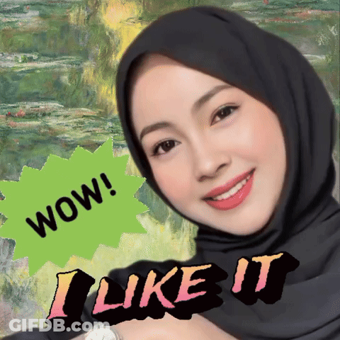 Woman Wearing Hijab Wow I Like It GIF