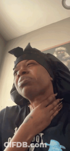 A Woman Wearing A Black Shirt That Says Cowboys On It GIF