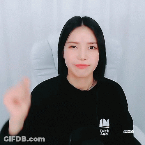 A Woman Wearing A Black Sweatshirt That Says Luck Lard GIF