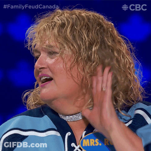 A Woman Wearing A Blue And White Jersey That Says Mrs. R. GIF