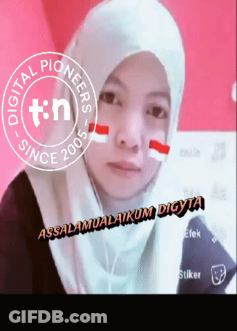 A Woman Wearing A Hijab And A Digital Pioneers Logo GIF