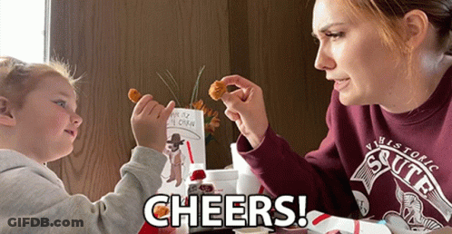 A Woman Wearing A Maroon Sweatshirt That Says ' Historic State ' On It GIF