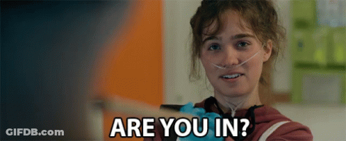 Woman With Nasal Cannula Asking If She Is In GIF