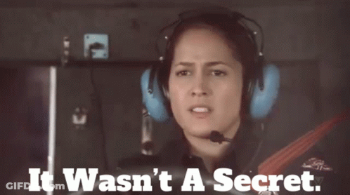 A Woman Wearing Headphones And A Microphone Says It Was N't A Secret GIF