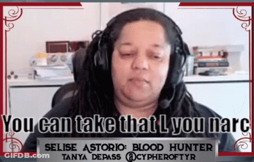 A Woman Wearing Headphones And A Sign That Says You Can Take That L You Mare GIF