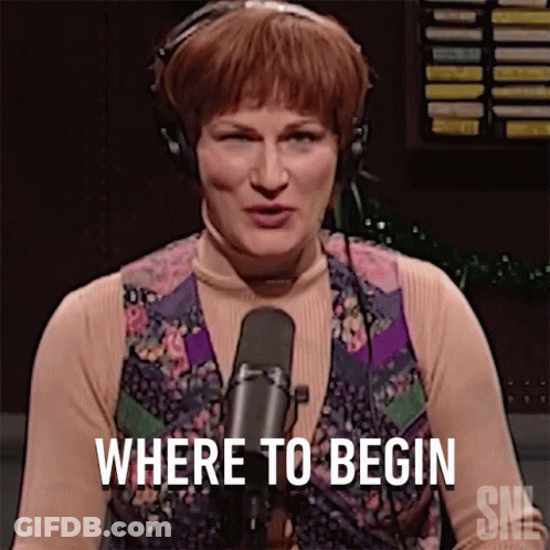 Woman With Headphones Talking Into Microphone GIF