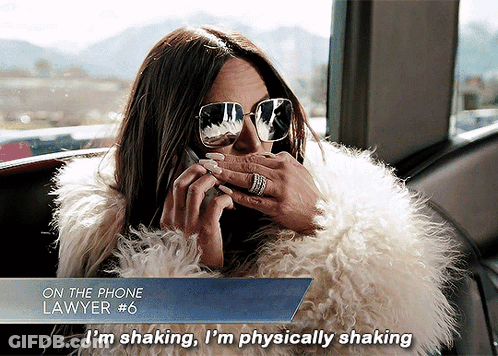 A Woman Wearing Sunglasses And A Fur Coat Talking On A Phone GIF