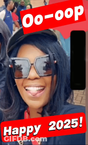 Woman Wearing Sunglasses And Hat With Happy 2025 GIF