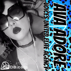 Woman With Sunglasses And Earbuds On Ava Adore Flyer GIF