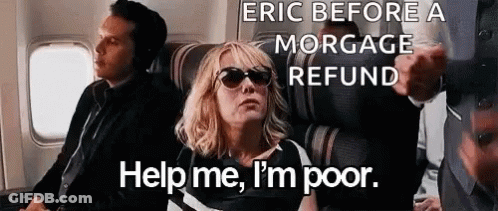 A Woman Wearing Sunglasses Is Sitting On A Plane With A Man In A Suit And Tie . GIF