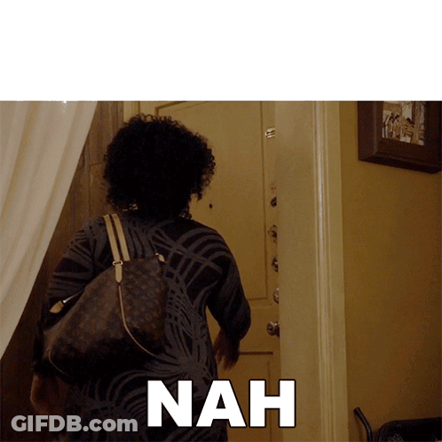 Woman With Backpack Walking Through Door Nah GIF