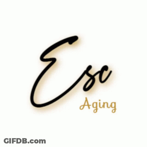 A Woman With A Mask On Her Face Next To A Jar Of Ese Aging GIF