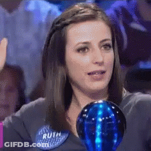 A Woman With A Name Tag That Says Ruth GIF