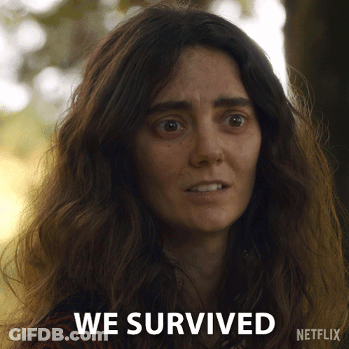 A Woman With A Netflix Logo Behind Her GIF