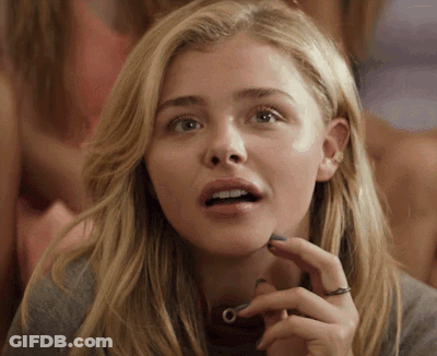 A Woman With A Ring On Her Finger Looks Surprised GIF