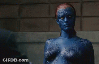 A Woman With Blue Paint On Her Face Is Saying I Don 'T Answer To My Slave Name GIF