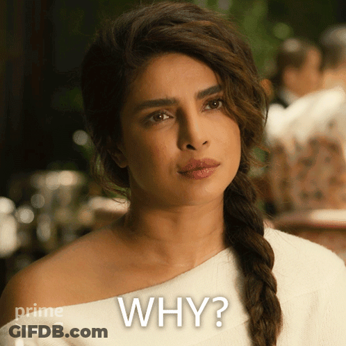 A Woman With Braided Hair Is Asking Why GIF