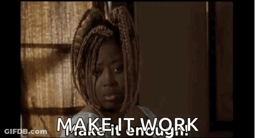 A Woman With Braids Is Sitting In Front Of A Window . GIF