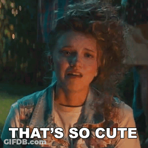 A Woman With Curly Hair Says That 'S So Cute . GIF