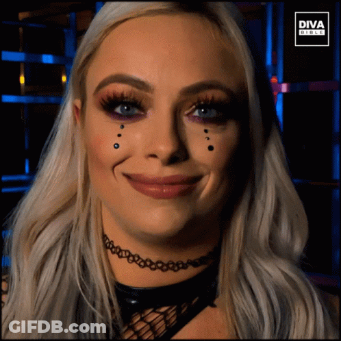A Woman With Diva Girls Written On The Bottom GIF