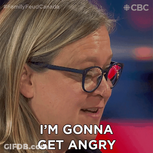 A Woman With Glasses Is Saying I 'M Gonna Get Angry GIF